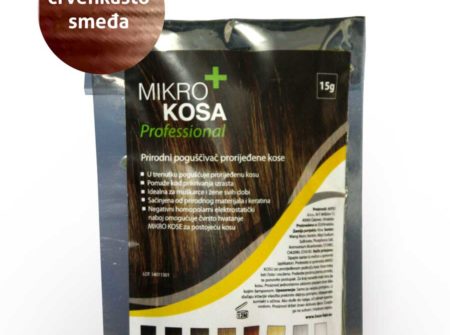 MIKRO KOSA Professional 15g / crvenkasto smeđa