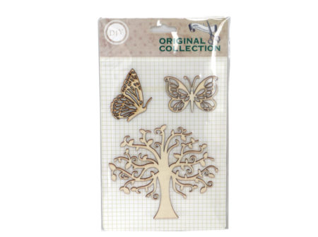 leptiri, drvo, deko, drvena dekoracija