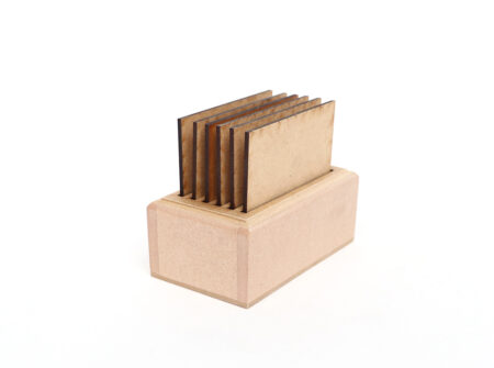 kvadratni podmetači za čaše, MDF, salvetna tehnika,