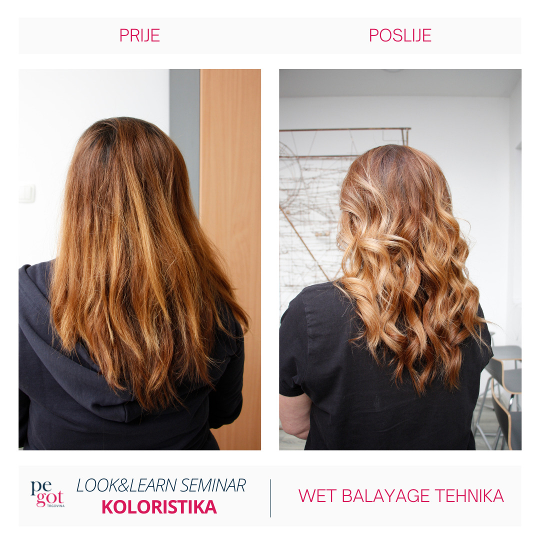 wet balayage tehnika