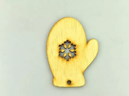 drveni ukras za bor rukavica, rukavica, drvena rukavica