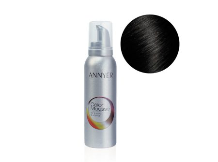 pjena za kosu u boji crna