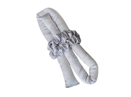 satenski uvijač za kosu srebrni